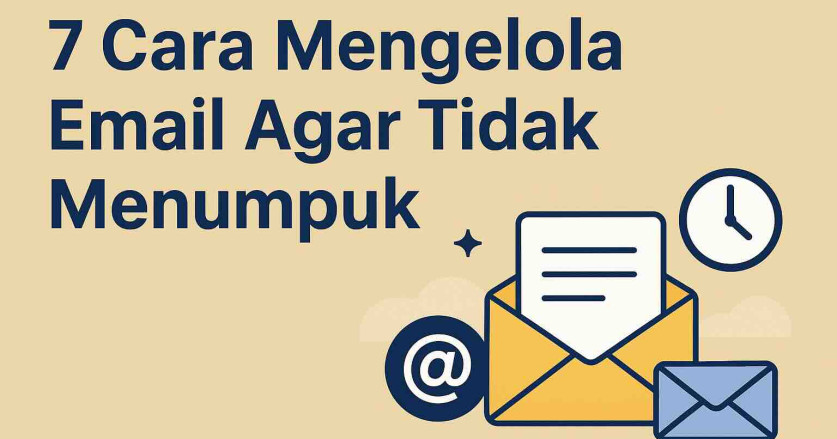 7 Cara Mengelola Email Agar Tidak Menumpuk