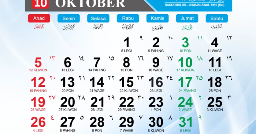 Hari Penting di Bulan Oktober 2025