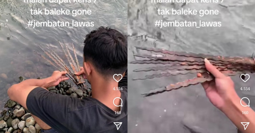 Niat Mancing, Pemuda Ini Malah Dapat 7 Keris di Sungai